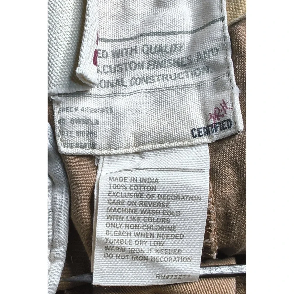 Workwear Urban Pipeline Chino Pants Mens 29x30 Brown Twill Straight Leg